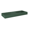 Elita DIMPLE Umywalka 120 PRAWA (60+60) ścienna MARMUR FOREST GREEN MATT 168880 / RE041202027010